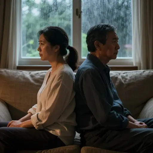 我觉得他们的婚姻正在经历一段困难时期。