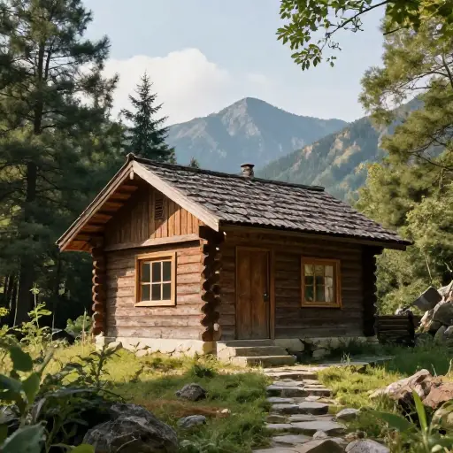 这座山上的小木屋是他们的避暑住所。