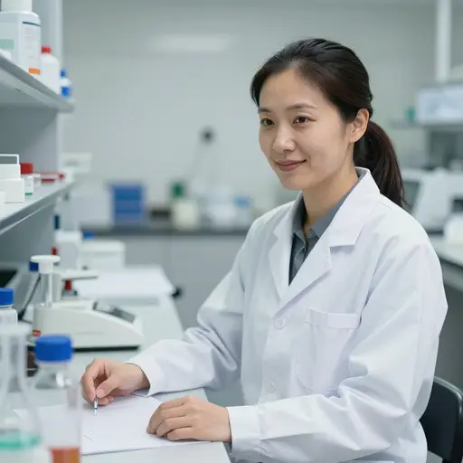 她是一名科学家。