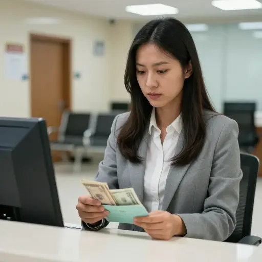 她正在为房子的首付存钱。