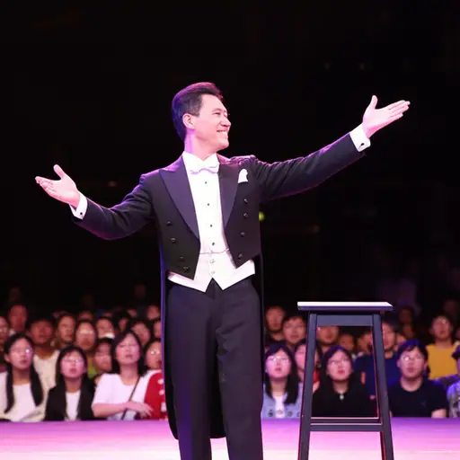 魔术师用一个精彩的表演作为分散观众注意力的手段。