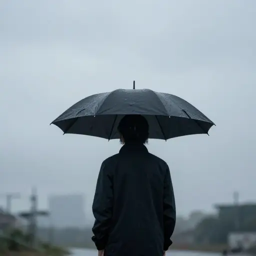 我没有带伞就出来了。