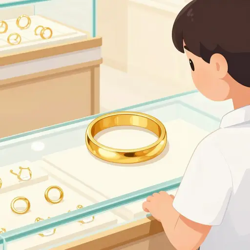 这枚戒指是金子做的。
