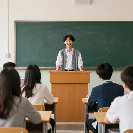 他的笑话让全班都笑了起来。