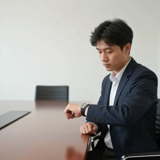 就这一次，他会议早到了。