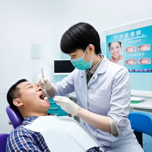 我每六个月去看一次牙医做常规检查。