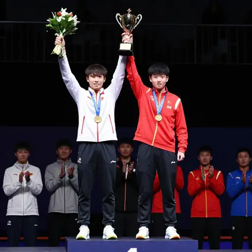 在知识竞赛中，他们并列第一。