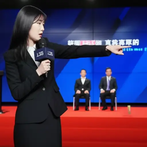 记者在新闻发布会上对CEO发起了猛烈的言辞抨击。