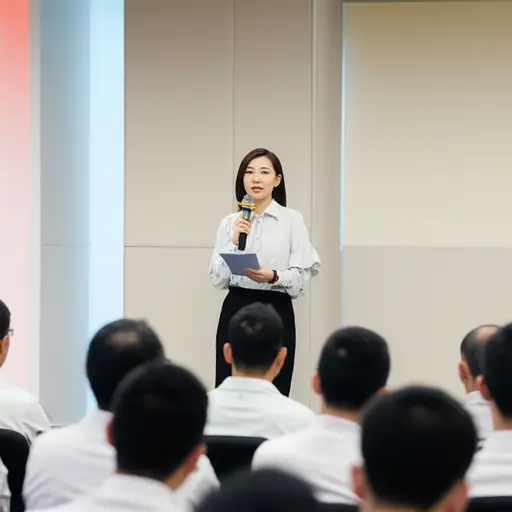 她的演讲生动有趣，充满了各种有趣的故事。