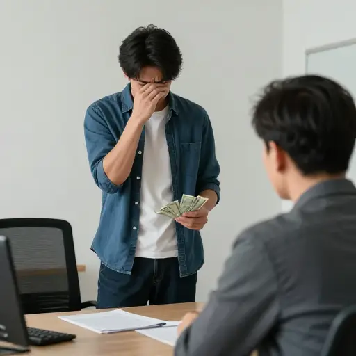 他终于承认偷了钱。