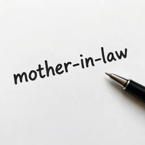 别忘了在 'mother-in-law' 中使用连字符。