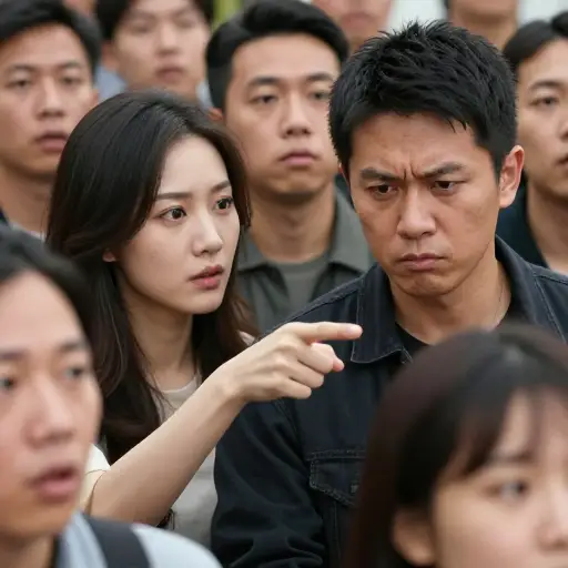 她在众人面前对他说话很无礼。