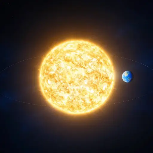 地球大约需要365天绕太阳一周。