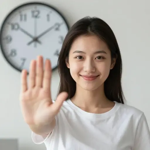 她向我保证她会准时到那里。