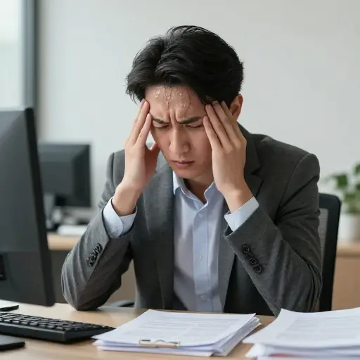压力可能导致呼吸沉重和出汗等身体症状。