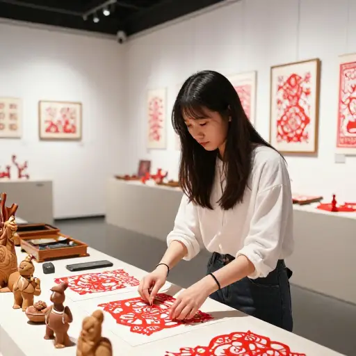 她在一个致力于保护民间艺术的机构工作。