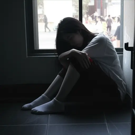 最近她经历了情感创伤后，出现了明显的社交退缩。