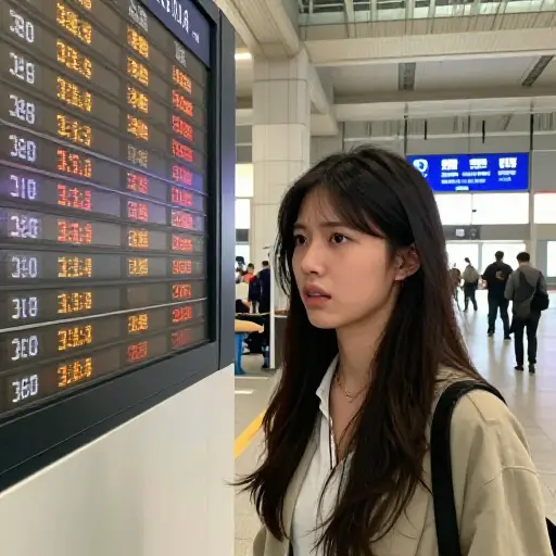 她说她的火车晚点了，我想我们最好还是相信她的话。