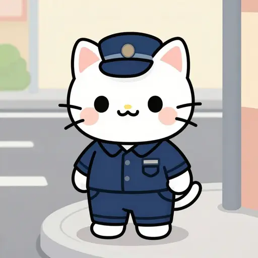 这只猫是一名警察。