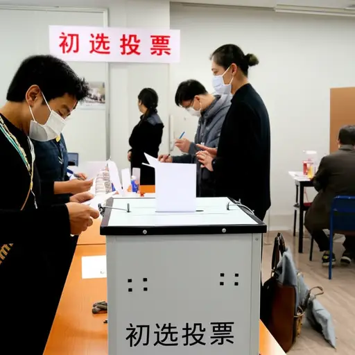 在初选中，党派成员投票选出他们偏好的候选人。