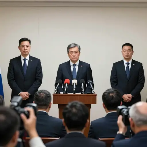 这位独裁者从不直接面对公众，总是派一个心腹走狗去宣读每份官方声明。