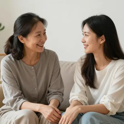 她和她的儿媳关系很好。