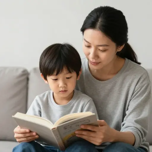 她用母语教她的孩子，以保护他们的文化遗产。