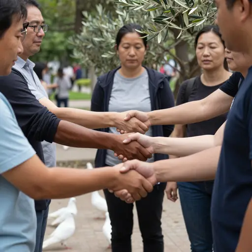 全世界的人们都渴望和平。