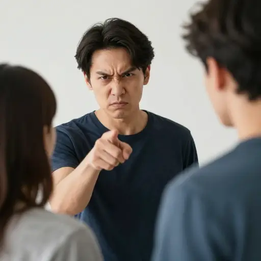 在短语 'Leave him alone!' 中，动词 'leave' 是命令式。