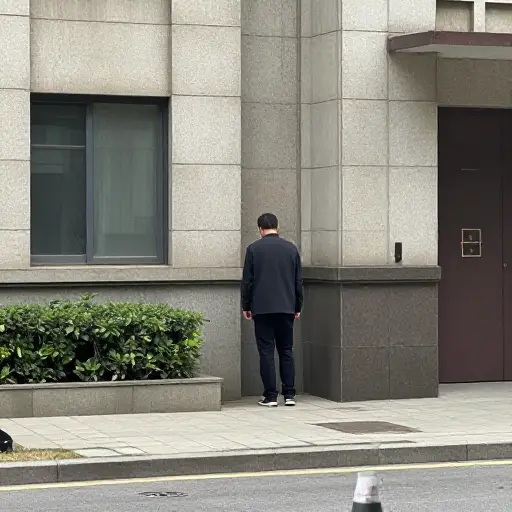 一位邻居报告大楼附近有一名可疑人员。
