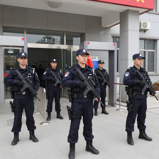 这些嫌疑人卷入了一起持械抢劫案。