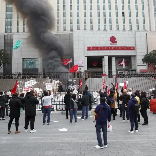 人民起义推翻了腐败的政府。