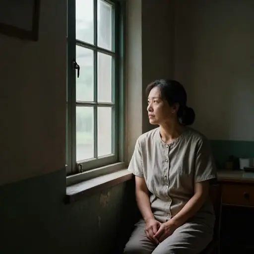 丈夫去世后，她作为寡妇生活了很多年。