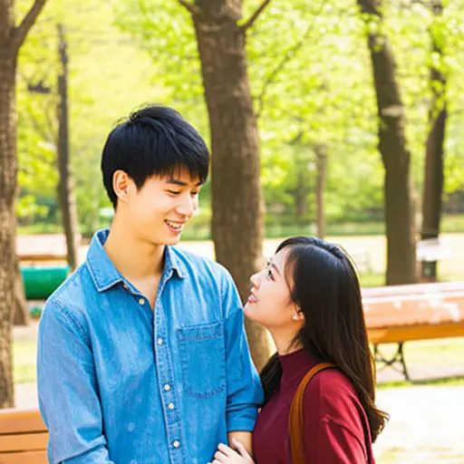 这个小伙子总是亲昵地称呼他的女友为'姑娘'。
