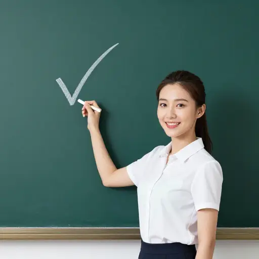 她第一次尝试就答对了问题。