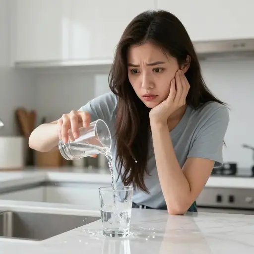 事故是由她的笨拙引起的。