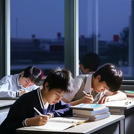 期末考试临近，学生们面临着巨大的学业压力。