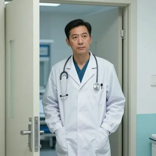 他是医院烧伤科的负责外科医生。