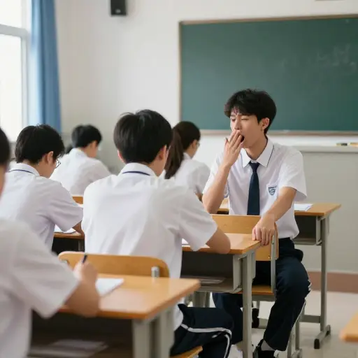 老师无法容忍学生在课堂上表现出的无礼行为。