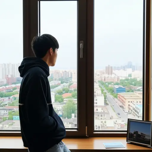 离开家这么久，他开始深深思念家乡。