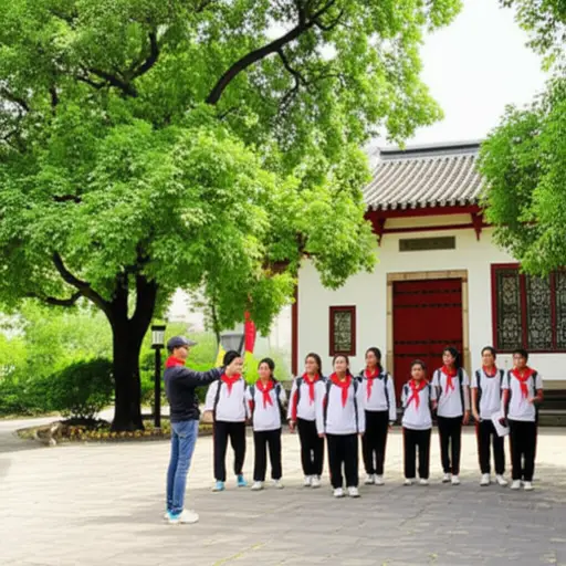 学校组织了一次城市历史景点的观光游览。