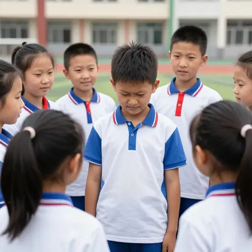 其他孩子正在辱骂他。