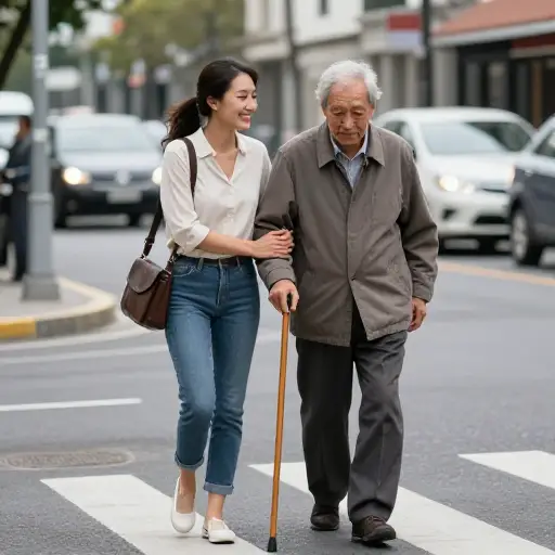 她以关心他人的天性而闻名，总是帮助那些需要帮助的人。