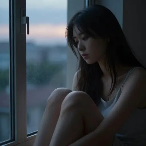 她的沉默充分表露了她的真实感受。