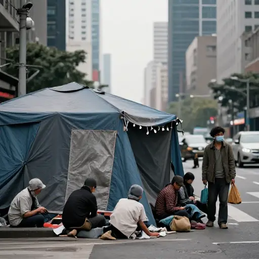 这部纪录片展示了城市中贫困的现实。