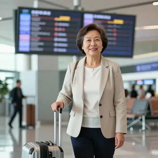 我姑姑六十多岁了，还经常旅行。