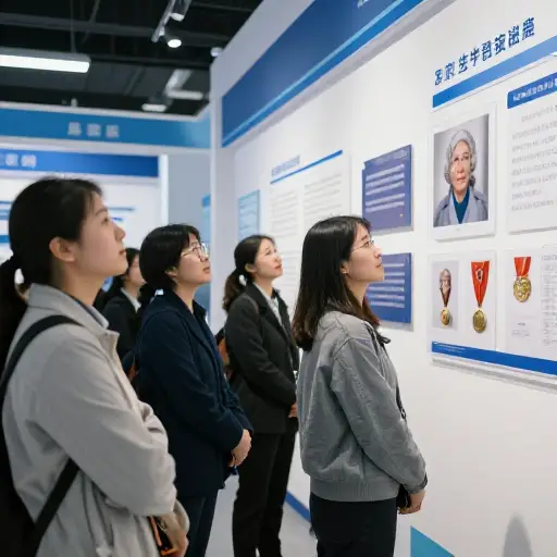 我们对她的科学成就感到敬畏。