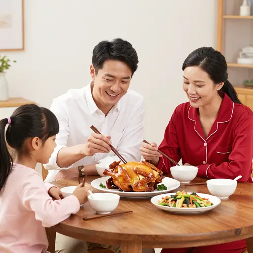 我们吃些鸡肉吧。