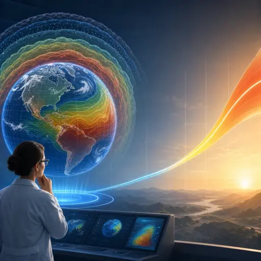 该模型预测到2050年全球气温将显著上升。