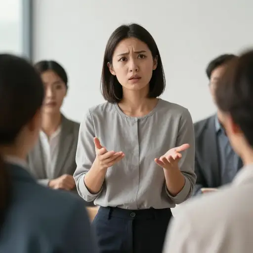 她坚持要我们立即做出决定。